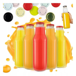 5x Kubu&scaron; klaasid mahla jaoks 750ml kaanega