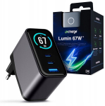 V&otilde;rgulaadija iPhone Samsung TFT InCharge Lumin PD 3 67W QC4+ USB-A/C