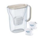 Brita veefilterkann Style Essential water 2.4l + 2 cartridges, sand