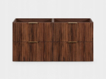 Vannitoakapp, riputatav, tamme-p&auml;hkel FLOW 120 x 46 x 57 cm