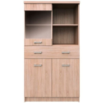 Vitrine Top Mix 2D1W1S/80, Sonoma tamme