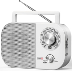 Kaasaskantav 3-sagedusribaga FM/AM/SW raadio, AC/DC, valge, EL pistik