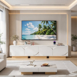 TV-laud 4 ust, 175 cm, valge