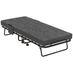Kokkupandav k&uuml;lalistevoodi madratsiga, kuni 150 kg, tumehall
