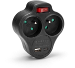 Elektripikendusjuhe 2 pistikupesaga ja Usb-a/usb-c, l&uuml;liti
