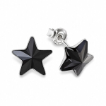 H&otilde;bedased k&otilde;rvar&otilde;ngad &bdquo;Star (Jet)&ldquo; Swarovski&reg; kristallidega