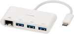 USB-C v&otilde;rguadapteri jaotur Vivanco 45388 LAN, 3 USB porti, gigabitine