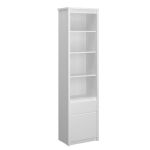 Raamaturiiul Mebelbos Erden 1d1s, 55,6x36,2x210,6 cm, valge
