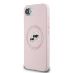 Telefonikate - KARL LAGERFELD - iPhone 16e - Pehme Silikoon - Disain Choupette - &Uuml;hildub MagSafe