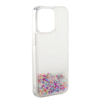 Aizmugurējais vāciņ&scaron; iLike Apple iPhone 13 Silicone Case Water Glitter Blue 4752192070366 ILIAPP13SWGR (4752192070366)