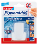 Tesa raseerija hoidik PowerStrips Waterproof Wave valge, 1 tk