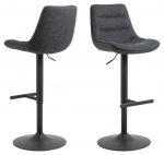 Actona Adisa reguleeritavad kangast baaritoolid, 2-osaline komplekt