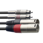 Kaabel 2x XLR - 2x RCA 3 m
