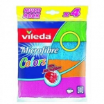 Mikrokiudlapp Vileda, v&auml;rvilised, 4 tk
