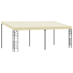 vidaXL seinale kinnitatav varjualune 6 x 3 x 2,5 m, kreemjas