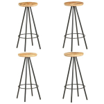 vidaXl baaripukid, 4 tk, t&ouml;&ouml;tlemata mangopuit