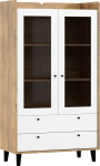 Vitriin Meblocross Dolce Dol-26 2S, tumepruun/valge
