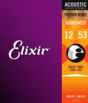 Akustilise kitarri keeled Elixir 16052 0.012-0.053 Phosphor Bronze Nanoweb