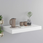 vidaXL seinariiul, valge, 40 x 23 x 3,8 cm MDF