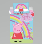 Beebi voodipesukomplekt P&otilde;rsas Peppa, 100 x 135 cm + 40 x 60 cm