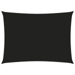 vidaXL p&auml;ikesevarju puri, oxford-kangast, ristk&uuml;lik 3 x 4,5 m, must