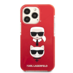 Karl Lagerfeldi &uuml;mbris iPhone 13 Pro jaoks KLHCP13LTPE2TR punane k&otilde;va&uuml;mbris Iconic Karlile &ndash; Choupette