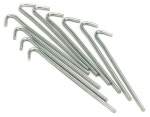 Regatta 8" Terasestangid 10pk &Uuml;mmargused Metallist Telgi Klambrid Segatud T&auml;iskasvanutele, Mitmesugune