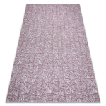 Vaip Sisal Color 47373260 Liinide muster, kolmnurgad, kalasaba - ploomi / beež