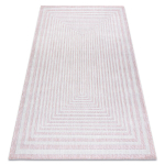 Sisal vaip SISAL SION Lab&uuml;rint 22376 lamekudumine roosa / ecru