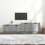 vidaXL telerikapp, hall Sonoma tamm, 158,5 x 36 x 45 cm, tehispuit