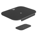 Teleri kinnitus Maclean lauastend MC-929, 190x153.5x15mm, 11mm, must, suurendab stabiilsust, kaitseb lauda