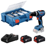 Bosch Akutoiteline l&ouml;&ouml;giv&otilde;ll 06019N3307, 2x4,0Ah, 65Nm, 18V, 0-550/0-2100p/min, KickBack Control, t&ouml;&ouml;valgusti