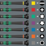 Wera kraftform Micro kruvidraiv 9715, 24 tk.