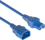 Microconnect Sinine toitekaabel C14f kuni C15m, 1,8m