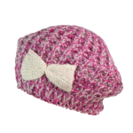 OEM baret naistele kokardiga, roosa | melange