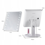 Suurenduse ja 16 LED-iga kosmeetiline peegel