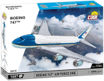 Cobi Boeing 747 Air Force One lennuk COBI-26610, 1087 tk, 1:144, 46 cm, 42 cm, 15 cm, liikuvad turbiinid, USAF m&auml;rgistus
