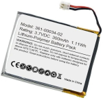 Aku 3.7V 300mAh1.11Wh 361-00034-02 &Uuml;hildub Garmin Fenix 3 / Fenix 3 HR nutikellaga asendusaku 300mAh