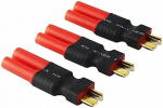 3 tk Deans T-pistiku isane HXT 4mm adapter traadita RC LiPo aku&uuml;hendust