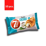 Croissant 7 DAYS, kakao-kookosemaitselise t&auml;idisega 60 g x 10 tk. pakett