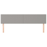 vidaXL voodipeatsid 2 tk, helehall, 80x5x78/88 cm, kangas