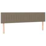 vidaXL voodipeatsid 2 tk, pruunikashall, 100x5x78/88 cm, kangas