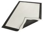 Vaip NORTHRUGS Twin Panama Black Cream, 80x150 cm