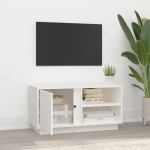 vidaXL telerikapp, valge, 80 x 35 x 40,5 cm, m&auml;nnipuit, Balta
