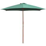 vidaXL p&auml;ikesevari 270 x 270 cm puidust postiga, roheline