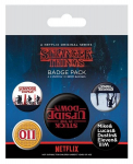 Badges 5-Pack Stranger Things Upside Down