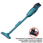 Varstolmuimeja Makita Dcl180z 18v juhtmeta tolmuimeja