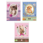 Ruudline vihik Herlitz Pretty Pets, A6, 46 lehte