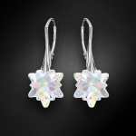 Naiste h&otilde;bedased k&otilde;rvar&otilde;ngad DiamondSky &bdquo;Edelweiss (Aurore Boreale)&ldquo; Swarovski kristallidega