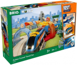 BRIO World Circuit Voyageur Smart Tech Sound puidust rongirada - 37-osaline komplekt